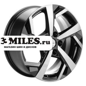 Диск 7x17 5x108 ET40 D54.1 Khomen Wheels KHW1712 (Москвич 3) Black-FP