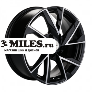 Диск 7x17 5x108 ET40 D60.1 Khomen Wheels KHW1714 (7pro) Black-FP