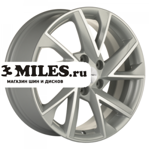 Диск 7x17 5x114.3 ET50 D67.1 Khomen Wheels KHW1714 (CX-5/Seltos/Optima) F-Silver-FP