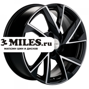 Диск 7x17 5x108 ET45 D60.1 Khomen Wheels KHW1714 (Chery Tiggo 3 / Chery Tiggo 3pro) Black-FP