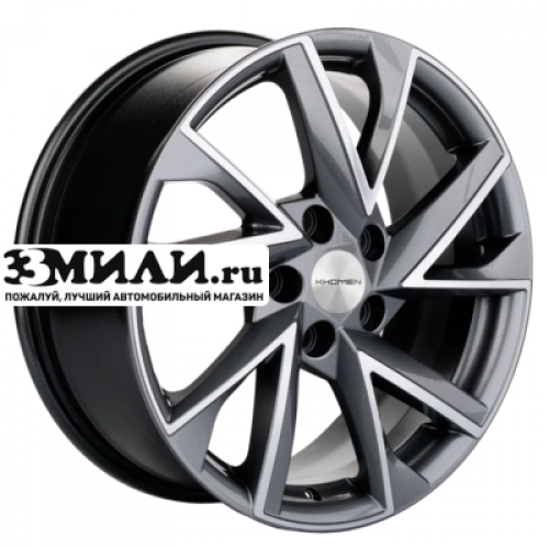 Диск 7x17 5x108 ET40 D60.1 Khomen Wheels KHW1714 (7pro) Gray-FP