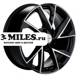 Диск 7x17 5x108 ET40 D54.1 Khomen Wheels KHW1714 (Москвич 3) Black-FP