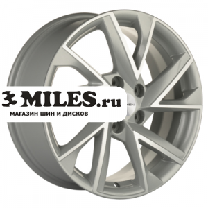 Диск 7x17 5x112 ET49 D57.1 Khomen Wheels KHW1714 (Octavia) F-Silver-FP