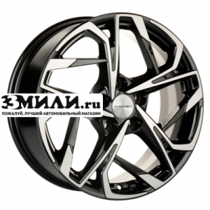 Диск 7x17 5x108 ET49 D59.5 Khomen Wheels KHW1716 (Москвич 3) Black-FP