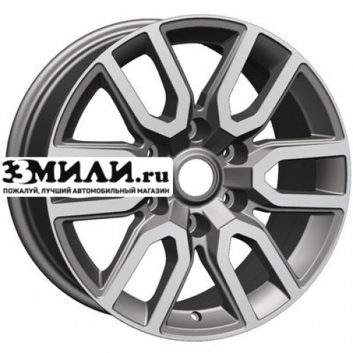 Диск 8x17 6x139.7 ET25 D106.1 Khomen Wheels KHW1723 (Toyota LC Prado/Lexus GX) Gray-FP