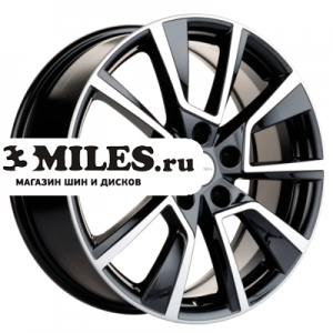 Диск 7x18 5x114.3 ET50 D54.1 Khomen Wheels KHW1802 (Coolray) Black-FP