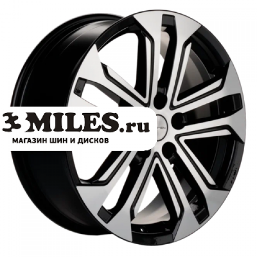 Диск 7x18 5x108 ET40 D57.1 Khomen Wheels KHW1803 (Faw Besturn X40) Black-FP