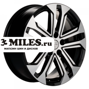 Диск 7x18 5x114.3 ET46 D63.4 Khomen Wheels KHW1803 (Tugella) Black-FP
