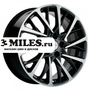 Диск 7.5x18 5x108 ET47 D60.1 Khomen Wheels KHW1804 (Chery Tiggo 8/8 Pro) Gray-FP