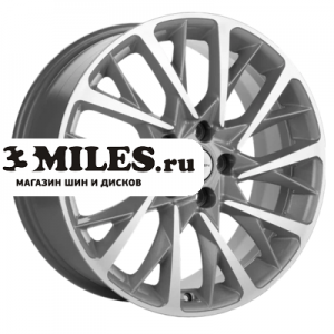 Диск 7.5x18 5x114.3 ET40 D64.1 Khomen Wheels KHW1804 (Haval F7/F7x) F-Silver-FP