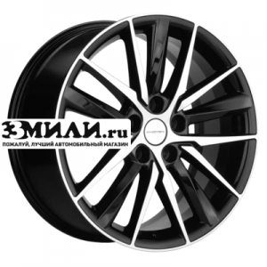 Диск 8x18 5x112 ET39 D66.6 Khomen Wheels KHW1807 (A6/Q5) Black-FP