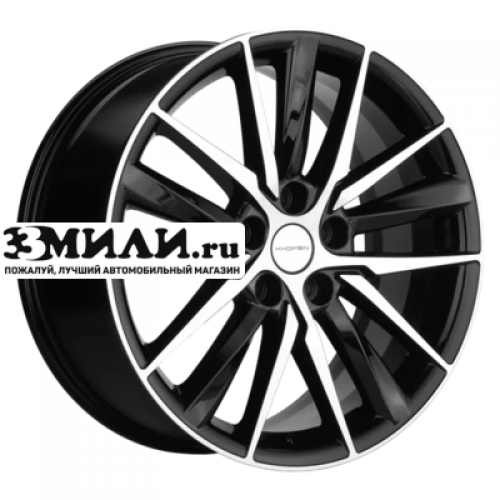 Диск 8x18 5x108 ET47 D60.1 Khomen Wheels KHW1807 (Chery Tiggo 8/8 Pro) Black-FP