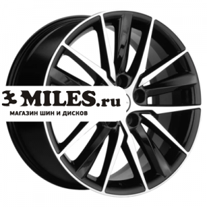 Диск 8x18 5x114.3 ET40 D64.1 Khomen Wheels KHW1807 (Haval F7/F7x) Black-FP