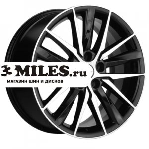 Диск 8x18 5x114.3 ET46 D67.1 Khomen Wheels KHW1807 (Hyundai i40) Black-FP