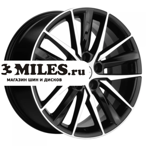 Диск 8x18 5x108 ET46 D63.4 Khomen Wheels KHW1807 (Tugella/Jaguar XF/F-Pace) Black-FP