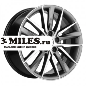 Диск 8x18 5x108 ET46 D63.4 Khomen Wheels KHW1807 (Tugella/Jaguar XF/F-Pace) Gray-FP