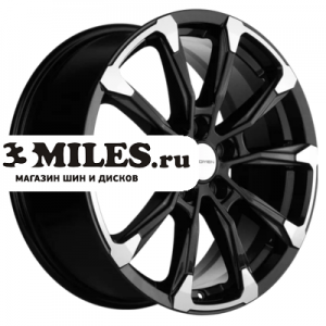 Диск 7.5x18 5x114.3 ET35 D66.1 Khomen Wheels KHW1808 (Koleos) Black-FP