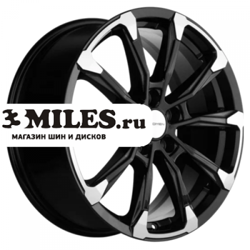 Диск 7.5x18 5x114.3 ET35 D66.1 Khomen Wheels KHW1808 (Koleos) Black-FP