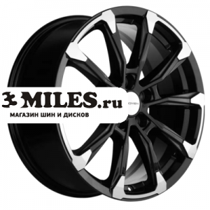 Диск 7.5x18 5x114.3 ET45 D60.1 Khomen Wheels KHW1808 (RAV4) Black-FP