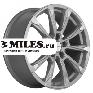 Диск 7.5x18 5x108 ET47 D60.1 Khomen Wheels KHW1808 (Chery Tiggo 8/8 Pro) F-Silver-FP