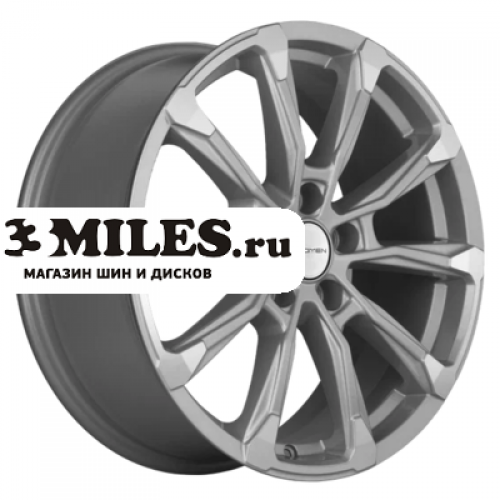 Диск 7.5x18 5x108 ET47 D60.1 Khomen Wheels KHW1808 (Chery Tiggo 8/8 Pro) F-Silver-FP