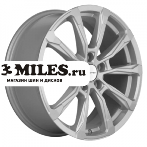 Диск 7.5x18 5x108 ET46 D63.4 Khomen Wheels KHW1808 (Tugella/Jaguar XF/F-Pace) F-Silver