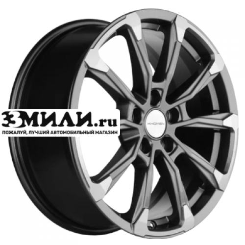 Диск 7.5x18 5x114.3 ET45 D67.1 Khomen Wheels KHW1808 (Xceed/CX-5/Mazda3) Gray-FP