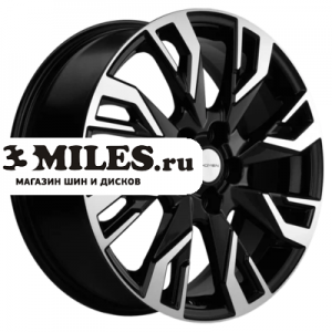 Диск 7x18 5x114.3 ET45 D60.1 Khomen Wheels KHW1809 (CS55/CS75) Black-FP