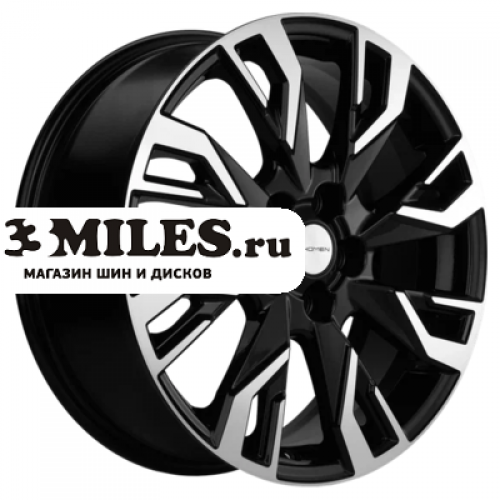 Диск 7x18 5x108 ET45 D60.1 Khomen Wheels KHW1809 (Chery Tiggo 3/Tiggo 3 Pro) Black-FP