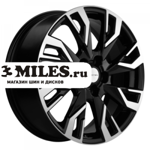 Диск 7x18 5x114.3 ET37 D66.5 Khomen Wheels KHW1809 (Jolion) Black-FP