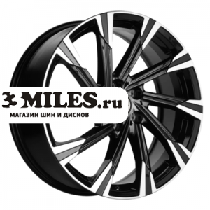 Диск 7.5x19 5x114.3 ET45 D60.1 Khomen Wheels KHW1901 (Geely Atlas/Atlas Pro) Black-FP