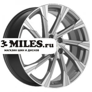Диск 7.5x19 5x114.3 ET50.5 D67.1 Khomen Wheels KHW1901 (Kia Sportage) Brilliant Silver-FP