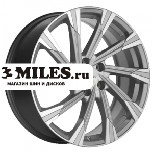 Диск 7.5x19 5x114.3 ET45 D67.1 Khomen Wheels KHW1901 (Mazda CX-5/CX8) Brilliant Silver-FP