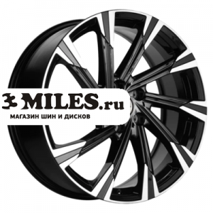 Диск 7.5x19 5x108 ET46 D63.4 Khomen Wheels KHW1901 (Tugella) Black-FP