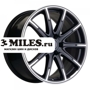 Диск 8.5x19 5x112 ET38 D66.6 Khomen Wheels ORG1903 (MB A/C/E/S Class) Black matt-FP