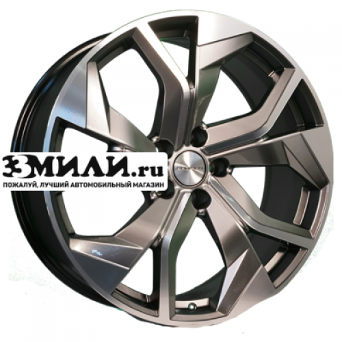 Диск 8.5x20 5x112 ET33 D66.6 Khomen Wheels KHW2006 (Touareg) Dark Chrome