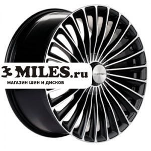 Диск 9.5x20 5x112 ET38 D66.6 Khomen Wheels KHW2008 (Turbo II S-class) Black-FP