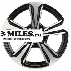 Диск 6x15 4x100 ET46 D54.1 Khomen Wheels KHW1502 (Solaris II) Black-FP