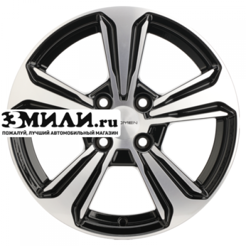 Диск 6x15 4x100 ET45 D54.1 Khomen Wheels KHW1502 (Solano) Black-FP