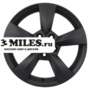 Диск 6x15 5x100 ET43 D57.1 Khomen Wheels KHW1504 (Fabia) Black matt