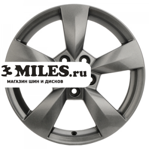 Диск 6x15 5x100 ET43 D57.1 Khomen Wheels KHW1504 (Fabia) G-Silver