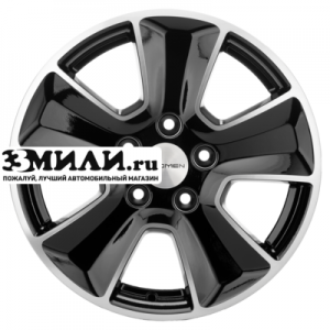 Диск 6.5x16 5x114.3 ET50 D66.1 Khomen Wheels KHW1601 (Duster) Black-FP