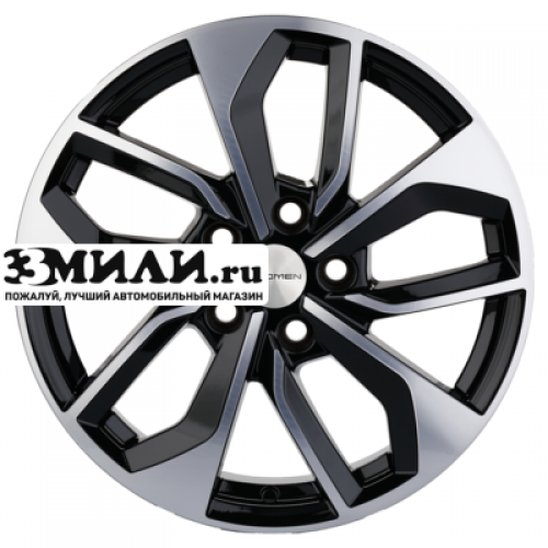Диск 7x17 5x112 ET43 D57.1 Khomen Wheels KHW1703 (Tiguan) Black-FP