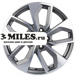 Диск 7x17 5x112 ET40 D57.1 Khomen Wheels KHW1703 (Tiguan) Gray-FP