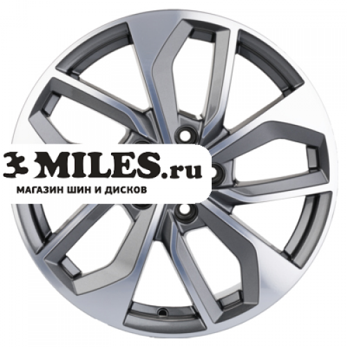 Диск 7x17 5x112 ET40 D57.1 Khomen Wheels KHW1703 (Tiguan) Gray-FP