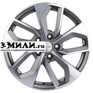 Диск 7x17 5x112 ET46 D66.6 Khomen Wheels KHW1703 (A4) Gray-FP