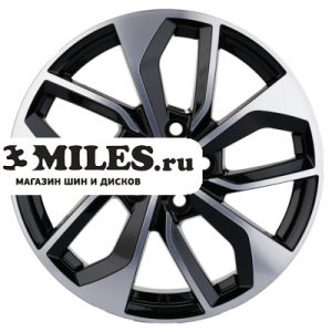 Диск 7x17 5x112 ET49 D57.1 Khomen Wheels KHW1703 (Octavia) Black-FP