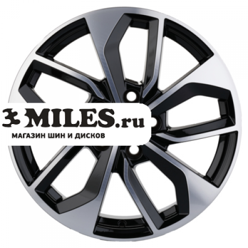 Диск 7x17 5x112 ET49 D57.1 Khomen Wheels KHW1703 (Octavia) Black-FP