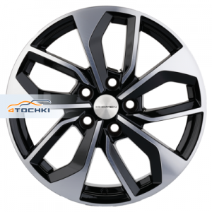 Диск 7x17 5x114.3 ET45 D67.1 Khomen Wheels KHW1703 (CX-5/i40/X-Trail) Black-FP