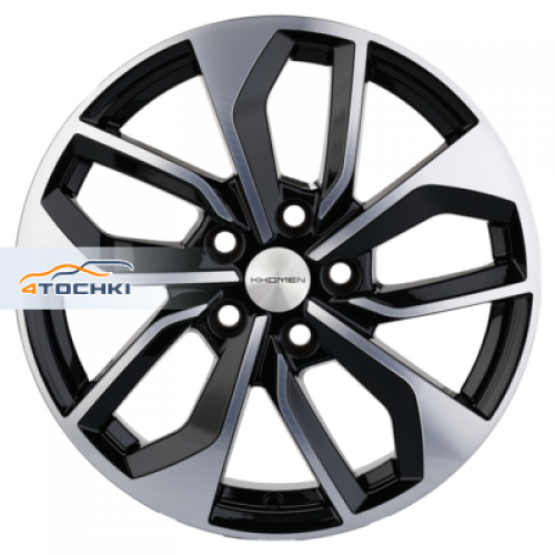 Диск 7x17 5x114.3 ET45 D67.1 Khomen Wheels KHW1703 (CX-5/i40/X-Trail) Black-FP